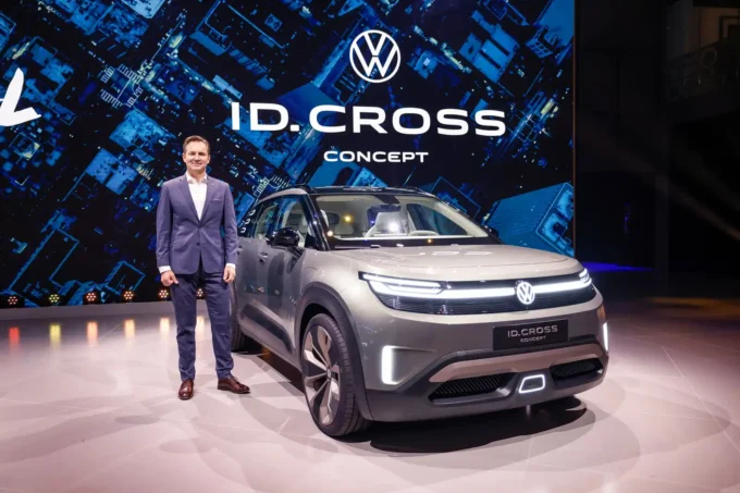 Volkswagen unveils the affordable ID. Cross electric SUV, aiming to strengthen its position in the global EV market and compete with rapidly growing Chinese automakers.