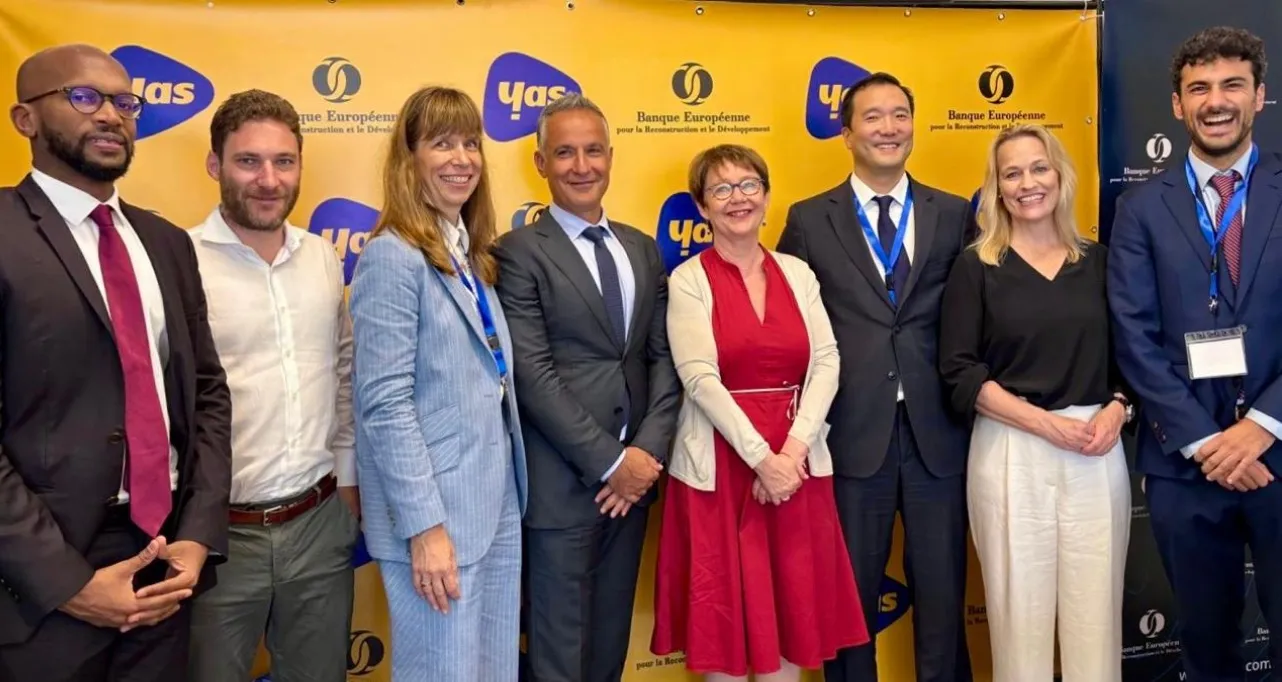 The EBRD provides €270 million in financing to Yas to expand telecommunications networks across Africa, improving digital connectivity, infrastructure investment, and access to mobile services