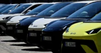 Global electric vehicle sales continue to rise as strong demand in Europe offsets slower growth in China's EV market.