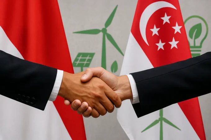 Indonesia and Singapore sign a carbon market cooperation agreement to strengthen high-integrity carbon trading, climate finance, and emissions reduction under the Paris Agreement.