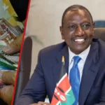 Kenyan shilling banknotes and a Kenyan public official with a national flag, representing Kenya Treasury bonds, government borrowing and fixed-income market activity.
