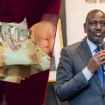 Split image showing Kenyan shilling notes and a public official speaking, representing Kenya Treasury bill demand, government borrowing, and money market investor sentiment.