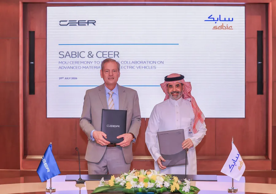 SABIC and CEER partner to strengthen Saudi Arabia's electric vehicle manufacturing industry through advanced materials and sustainable automotive innovation.