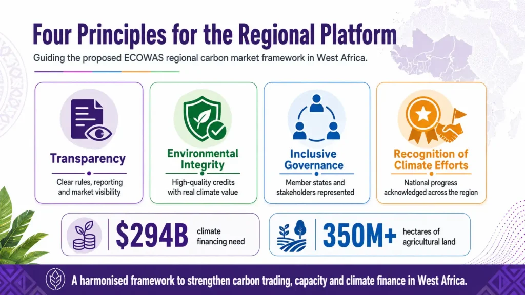 ECOWAS regional carbon market framework focuses on transparency, integrity, inclusion and climate action. 