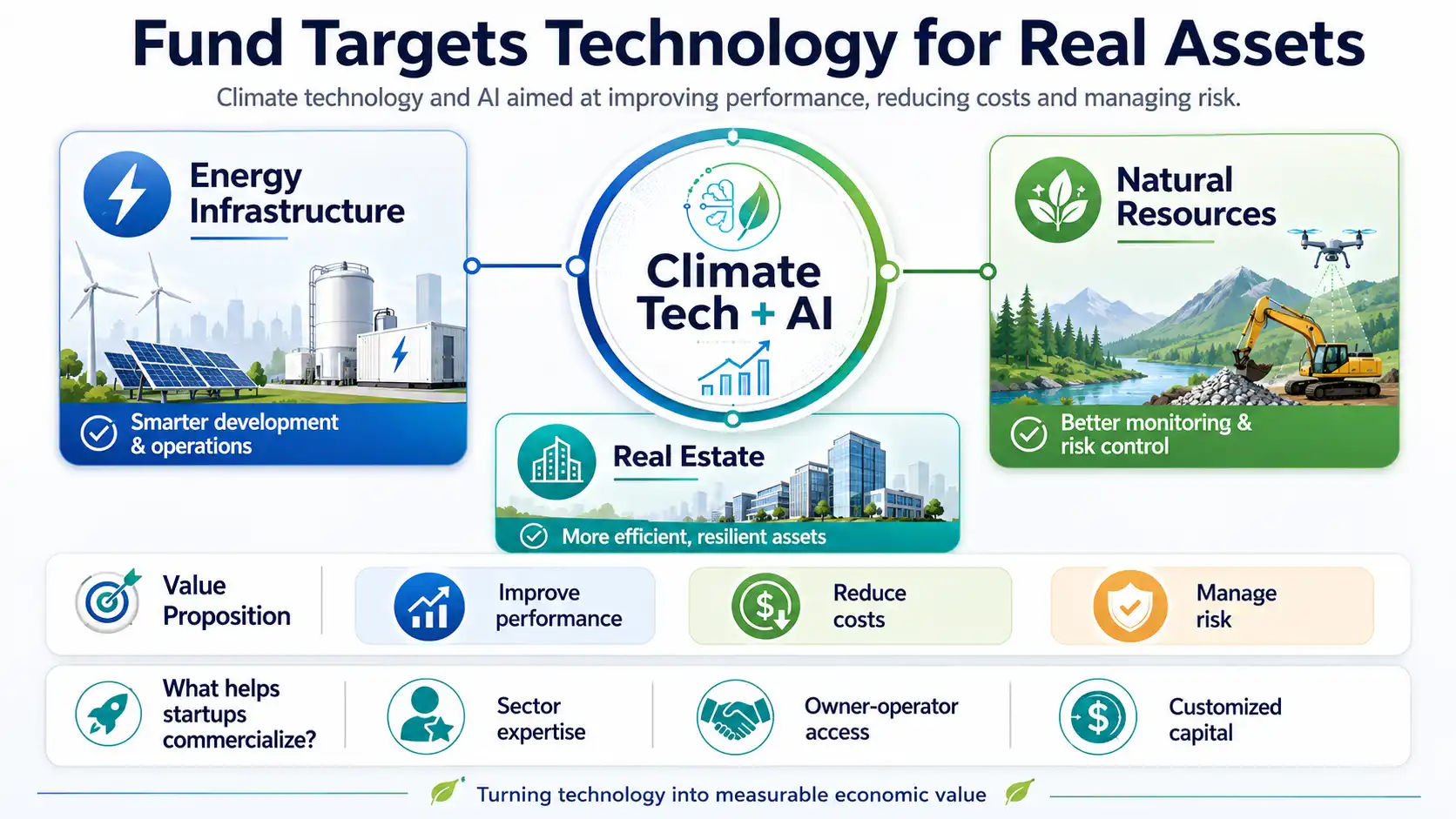 MassMutual Ventures targets climate tech and AI for energy infrastructure, real estate and natural resources.