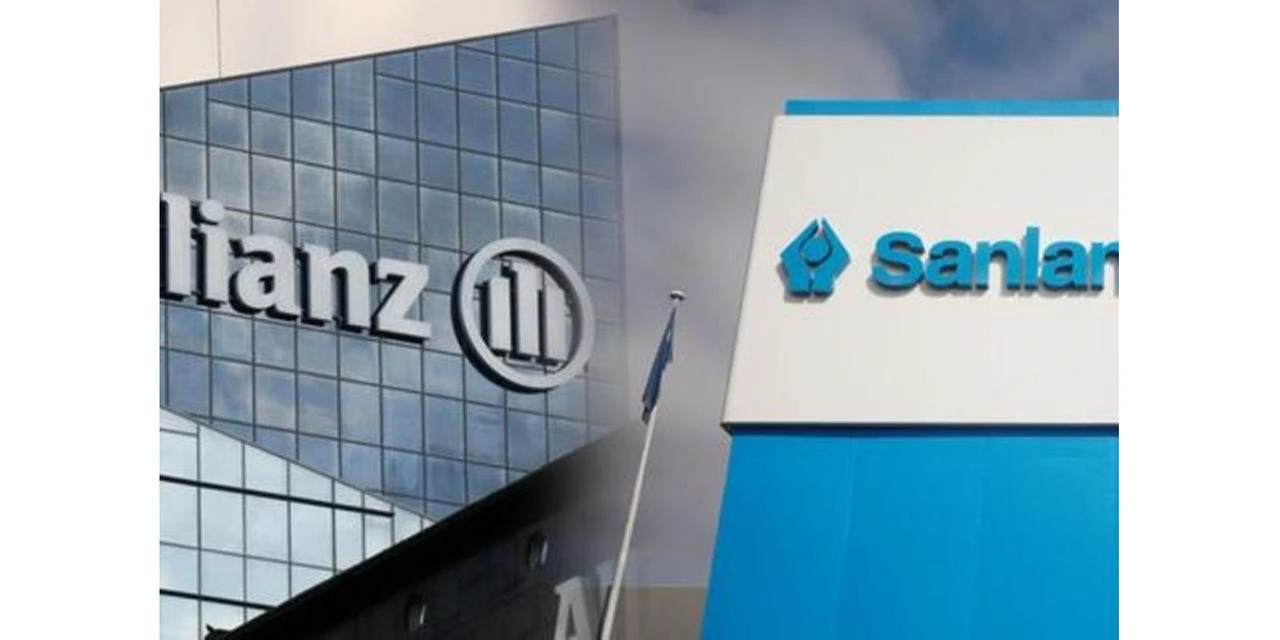 Sanlam and Allianz corporate signage on office buildings, representing SanlamAllianz Kenya and endowment savings policy products.