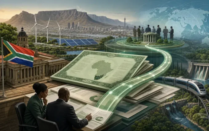 South Africa targets its first sovereign green bond by March 2027 to mobilise funding for climate and environmentally sustainable projects.